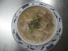 Image de Potage poulet et champignons chinois